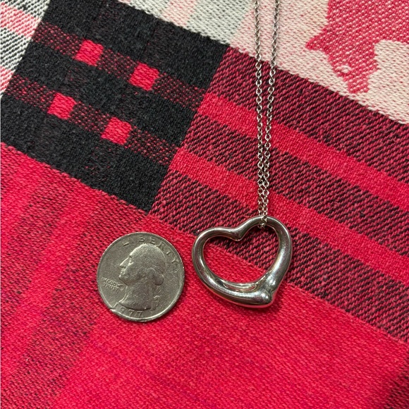 Tiffany & Co. Large Open Heart Pendant Necklace - Picture 6 of 7